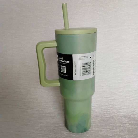 TheTrek Simple Modern 40 Oz Straw Tumbler with Handle Green Variation - Picture 4 of 12